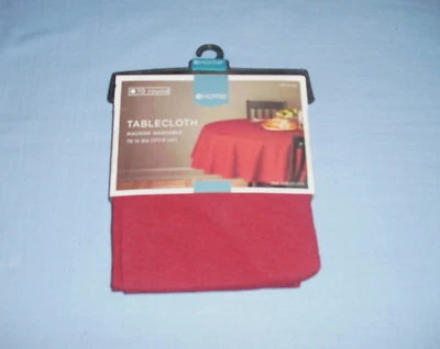 NEW Target Home Tablecloth 70" Round Red Cotton / Polyester - Image 1 of 3