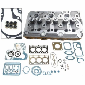 For Kubota Tractor B7200 Engine Cylinder Head w/ Full Gasket + Valves Spring Kit - Picture 1 of 10
