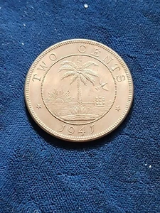 1941 Liberia 2 Cents KM.#12a - Picture 1 of 2