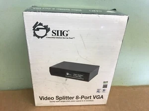 SIIG 8 Port VGA SVGA Video Splitter Amplifier Duplicator High Bandwidth 400MHz - Picture 1 of 3