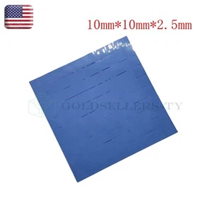 100pcs 10x10x2.5mm GPU CPU Thermal Conductive Silicone Pad Heatsink Cooling Chip - Zdjęcie 1 z 4