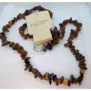 Kultura Tiger's Eye Xtra Long Necklace - Picture 1 of 8