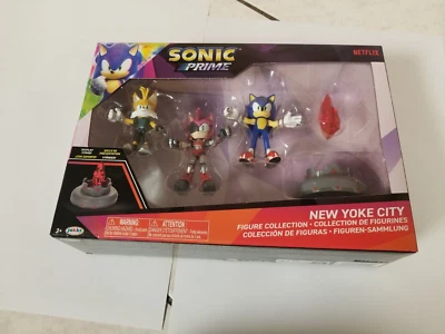 Colección de figuras SONIC Prime New Yoke City con fragmento de prisma Sonic Rose Tails 2023 Foto 1 de 4
