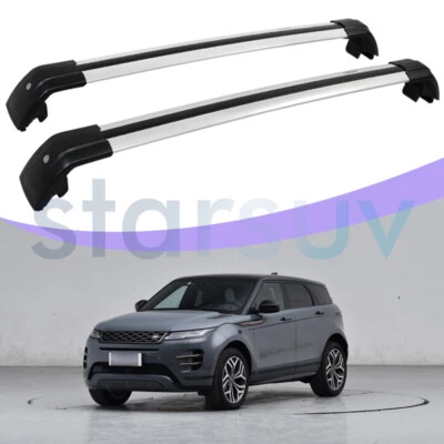 For Land Rover Range Rover Evoque 2011-2021 Cross Bar Anti-Theft Roof Rack Rail - Image 1 of 4