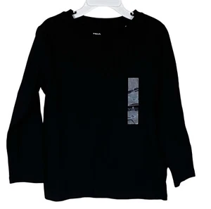 EPIC THREADS Boys Long Sleeve Crewneck Shirt Deep Black NWT - Picture 1 of 7