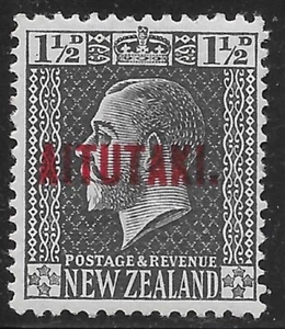 1917 AITUTAKI    OVPRT New Zealand Sc#21 MH OG VF - Picture 1 of 2