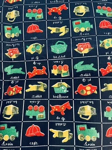 VTG Corduroy Juvenile Novelty Toys Animal in Blocks Primary Colors BTHY - Picture 1 of 7