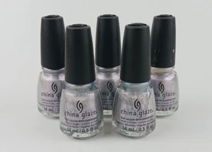5 PACK CHINA GLAZE NAIL LACQUER WITH HARDENERS MIXED LOT COLORS IN DESCRIPTION - Picture 1 of 5
