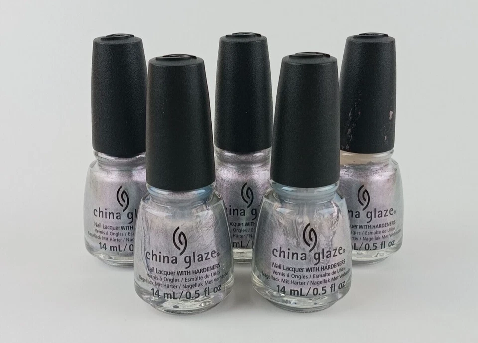 PACK DE 5 ESMALTES DE UÑAS PORCELANA ESMALTADOS CON ENDURECEDORES LOTE MIXTO COLORES EN DESCRIPCIÓN Foto 1 de 4