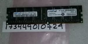 512MB DDR1 PC2700 CL2.5 2700 333 SINGLE RANK 184PIN NON-ECC UNBUFFERED 1RX8 64X8 - Picture 1 of 1