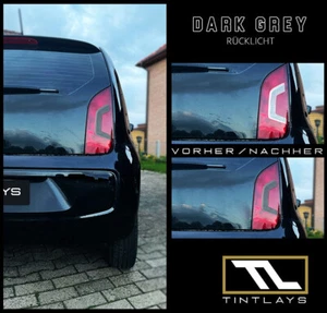 TINTLAYS adecuado para juego de láminas VW UP pegatinas luz trasera corte gris oscuro - Imagen 1 de 4