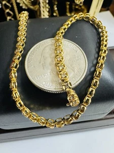 K18 18K Japan Real Gold 1 Carat Diamond Tennis Bracelet 19cm 7.5” Long 3.8mm 7g - Picture 1 of 24