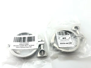 EXA TRI-CLAMP 3" STAINLESS SANITARY CLAMP   304  ** LOT of 2 ** - Picture 1 of 2