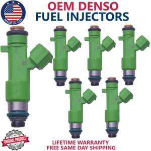x6 GENUINE DENSO FUEL INJECTORS FOR 2009, 2010, 2011, 2012 Infinity FX35 3.5L V6 - Picture 1 of 3