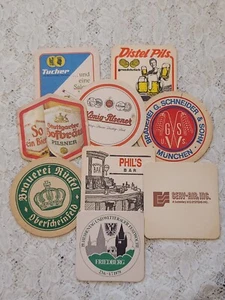 9 Posavasos de Cerveza Vintage Mayormente Europeos Años 70 Años 80 ENVÍO GRATUITO  - Imagen 1 de 11