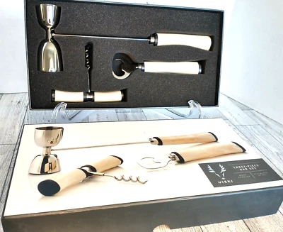 Viski Formal Three-Piece Bar Set with Stainless Steel Hardware - Image 1 of 4