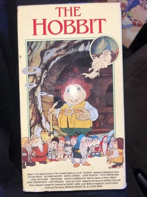 The Hobbit VHS 1991 Tolkien Animated Kids Family Anime Movie - Image 1 of 2