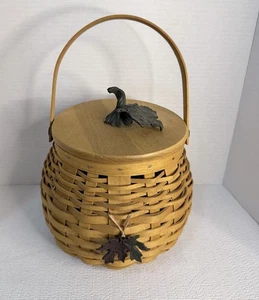 Longaberger 2001 Pumpkin Patch Korb mit Deckel - Bild 1 von 4