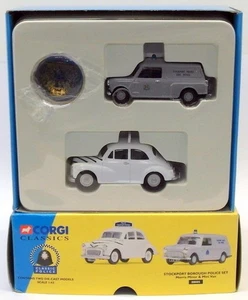 Corgi 1/43 Scale 08005 - Morris Minor & Mini Van - Stockport Borough Police Set - Picture 1 of 11