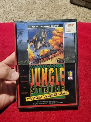 NOS Factory Sealed Jungle Strike Sega Genesis Video Game Mint A+ RARE Video Game - Image 1 of 4
