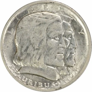 Long Island Commemorative Silver Half Dollar 1936 AU Uncertified #223 - Picture 1 of 2