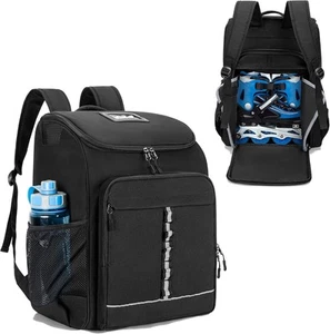 Roller Skate Bag Fits Shoes Up to US Mens 13, Ice One Size, Black - Picture 1 of 7