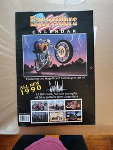 Easyriders 1990 David Mann Motorcycle Biker Wall Calendar 16 x 11 in. - Picture 1 of 23