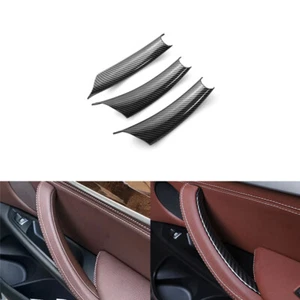 Für BMW X5 X6 E70 2008-2013 LHD ABS Kohlefaser Auto Innentür Hanlde Abdeckung - Afbeelding 1 van 8