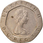 [#219021] Moneta, Wielka Brytania, Elizabeth II, 20 Pence, 1982, EF(40-45), Mied