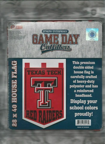NCAA Texas Tech Red Raiders House Flag Banner 2 Sided Team Logo 28" x 40" Cover