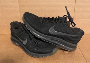Nike Air Max 2017 Triple Black Running Shoes Sneakers Mens Sz 6.5 849559-004 - Picture 1 of 11