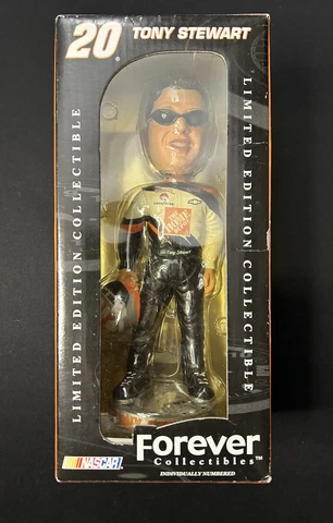 HOME DEPOT TONY STEWART NASCAR BOBBLEHEAD BOX BOBBLE LEGENDS OF THE TRACK NEW Cover