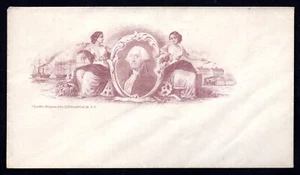 US 1857 CACHET OF GEORGE WASHINGTON DESIGN FROM THE ORIGINAL PAINTING - Picture 1 of 2