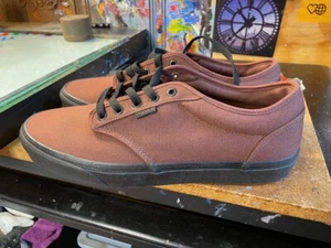 Vans Atwood Mixed Canvas Root Beer Brown Size US 12 Men New Rare - Imagen 1 de 7