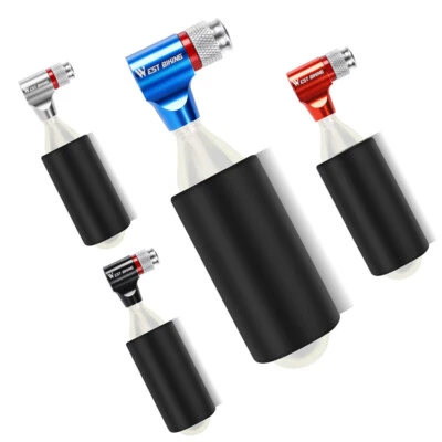 WEST BIKING Aluminum MTB Road Bike Bicycle Pump Fast Air CO2 Inflator Ball Pump - Image 1 of 4