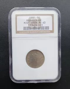 1889 RARE BROADSTRUCK LIBERTY NICKEL NGC MS 63 PICTURES INCLUDED - Picture 1 of 4