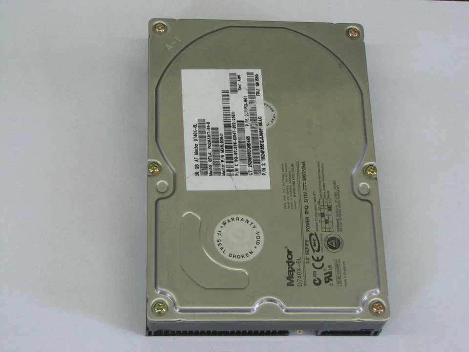 Maxtor D740X-6L 20GB Internal 7200RPM 3.5" (D740X-6L(20 GB)) HDD tested passed - Image 1 of 1