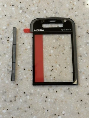 Nokia 5730 Brand New 100% Genuine Original Front Glass And Side Keypad Gray - Image 1 of 2