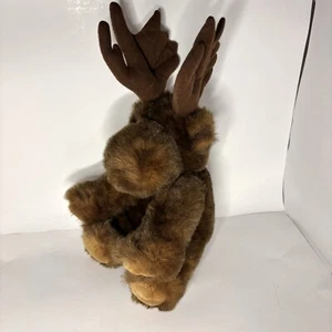 Purr Fection MJC Moose Plush 12" Sitting Stuffed Animal Wearing Sweater 1992 Toy - Picture 1 of 9