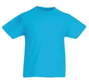 Fruit of the Loom Kinder T Shirt Kids T Shirts aqua blau, Gr.152 , Neuware - Bild 1 von 1