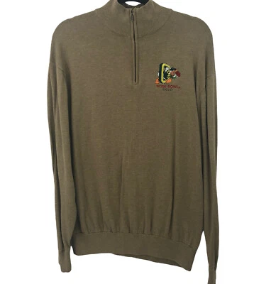 Oregon Ducks Donald Duck Sweater Size XL Rose Bowl 2010 Embroidered Half Zip - Image 1 of 4