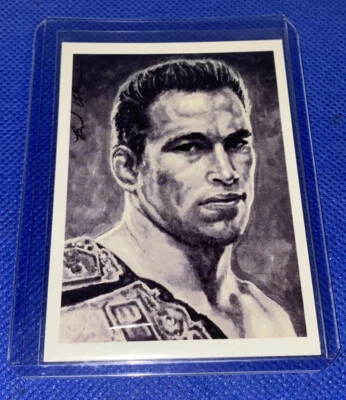 UFC Fighter Jake Shields Aceo Artist Brad Utterstrom Card - Image 1 of 2