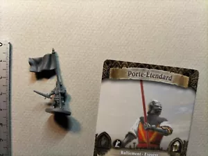 PORTE ETENDARD MINIATURE +CARTE FR/15MM/TIME OF LEGENDS JOAN OF ARC M196 - Imagen 1 de 1