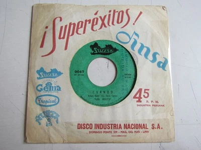 LOS HOLY’S «CUAN«CUANDO/NECIO DE MI CORAZON» 7″ ROCK PSYCH BEAT FROM PERU HEAR ♫ - Image 1 of 4