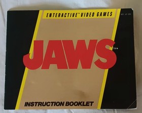 JAWS Nintendo NES Game Original 1987 LJN Toys Instruction Manual Booklet ONLY