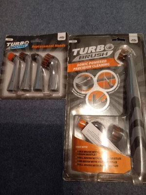 jml turbo brush sonic powered precision cleaning with replacement heads - Image 1 of 4
