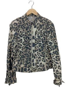 MARC CAIN Giacca corta Donna Giacca Taglia IT 40 nero-bianco sporco stile casual - Foto 1 di 6