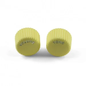 2x HARMONY SILVERTONE GUITAR KNOBS CREAM CUPCAKE TONE & VOLUME - CTS OR EMERSON - Picture 1 of 1