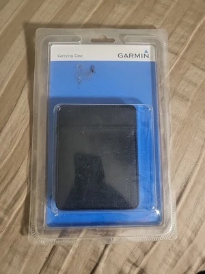 NEW GENUINE Garmin nuvi 3.5" Leather Carrying Case BLACK 010-10936-01 @grybin - Image 1 of 2