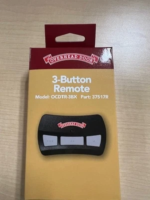 Overhead Door 3-Button Remote Garage Door Opener (Model OCDTR-3BX #37517R) NIB